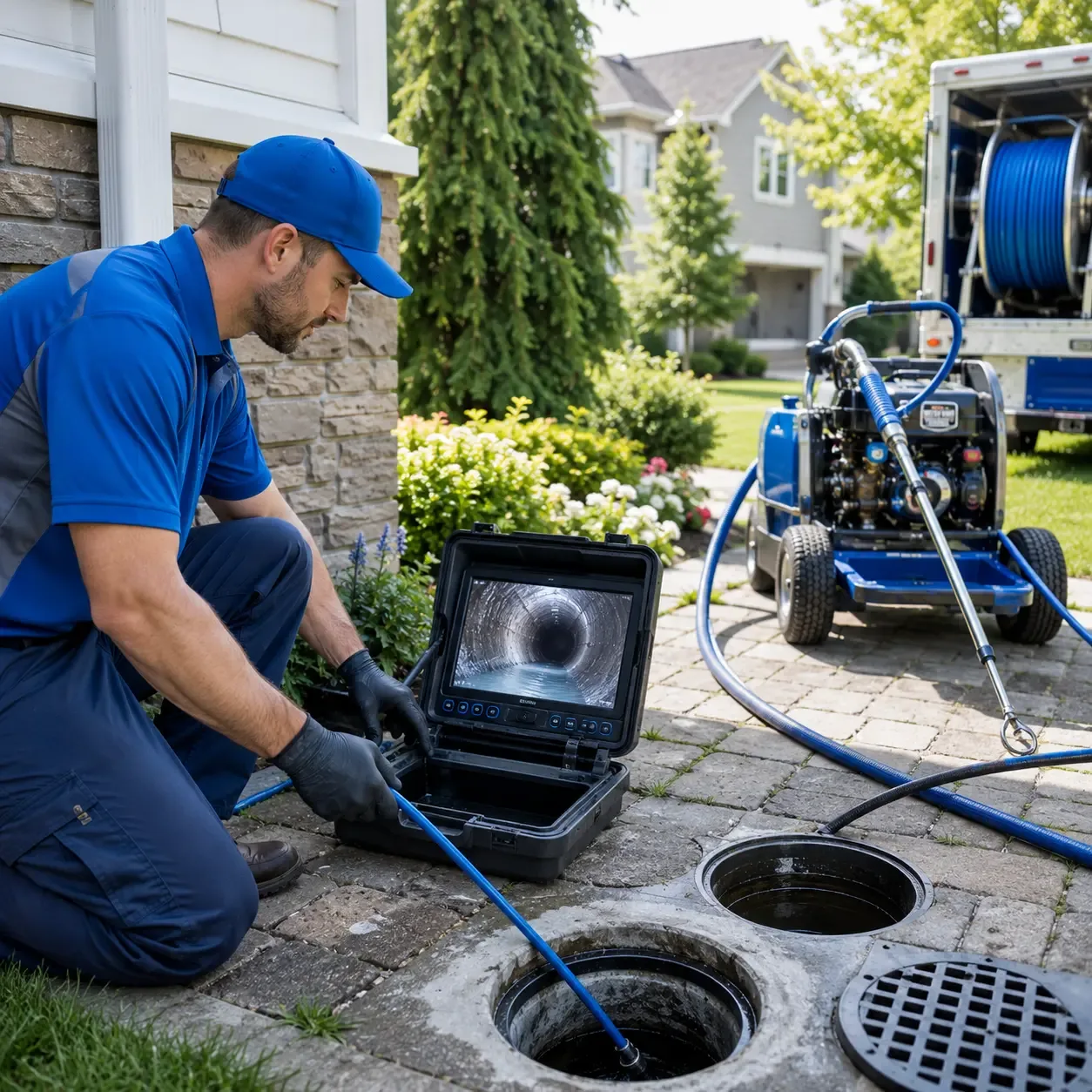 Outdoor drain cleaning professionals serving Hampton, NH