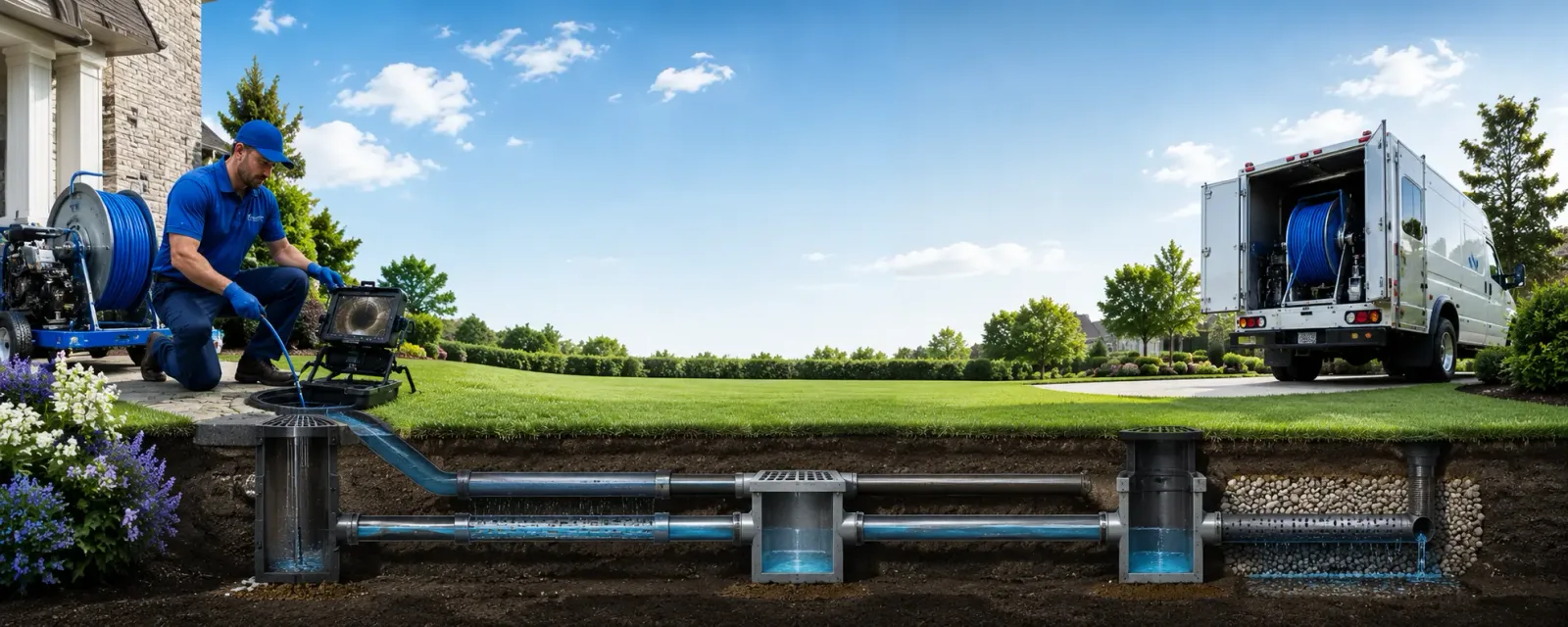 Outdoor drain cleaning information for Hampton, NH
